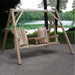 Lakeland Mills Cedar Log Tete-A-Tete Yard Swing-Rustic Furniture Marketplace