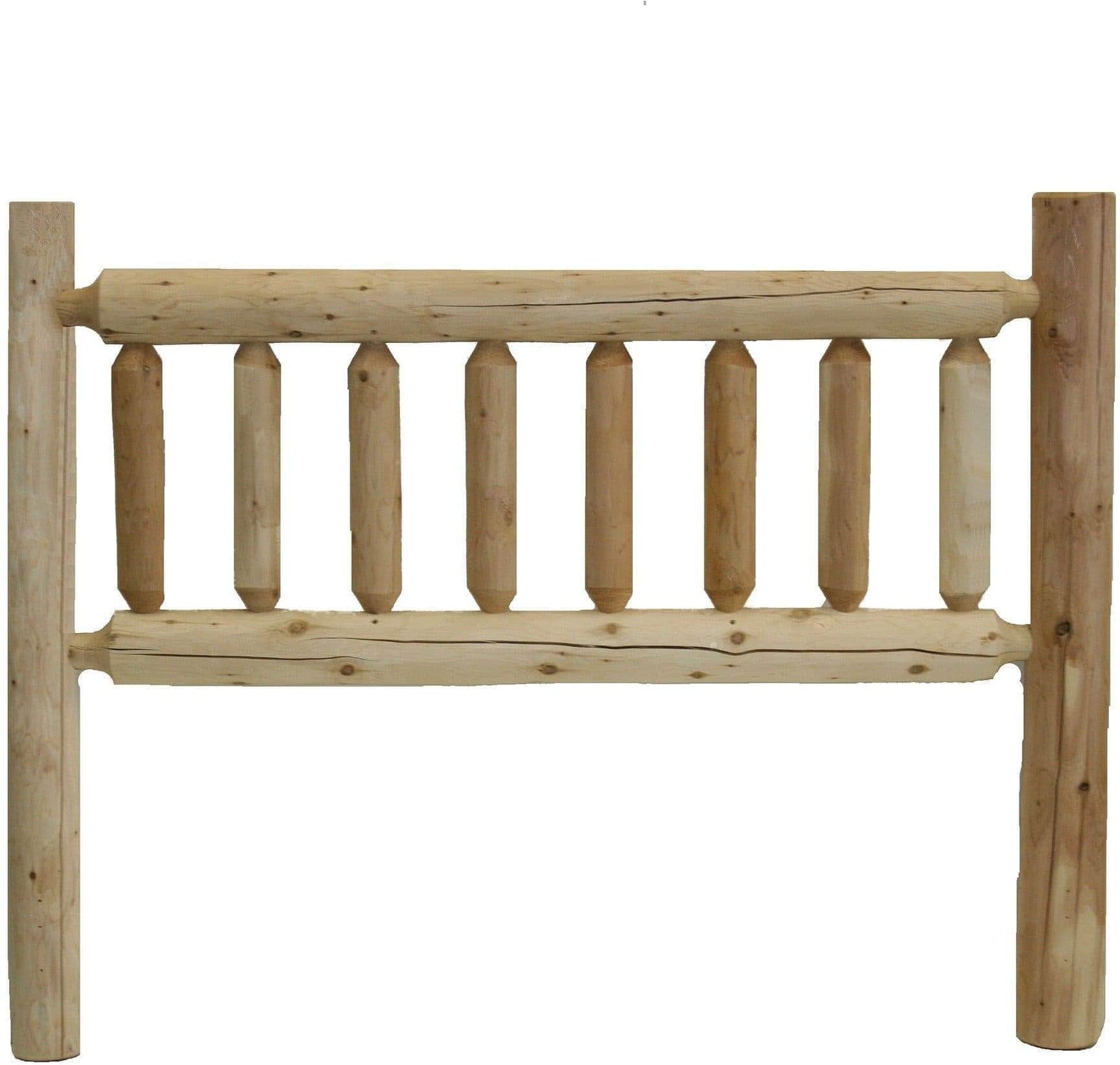 Lakeland Mills Cedar Log Twin Headboard (only)-Rustic Furniture Marketplace