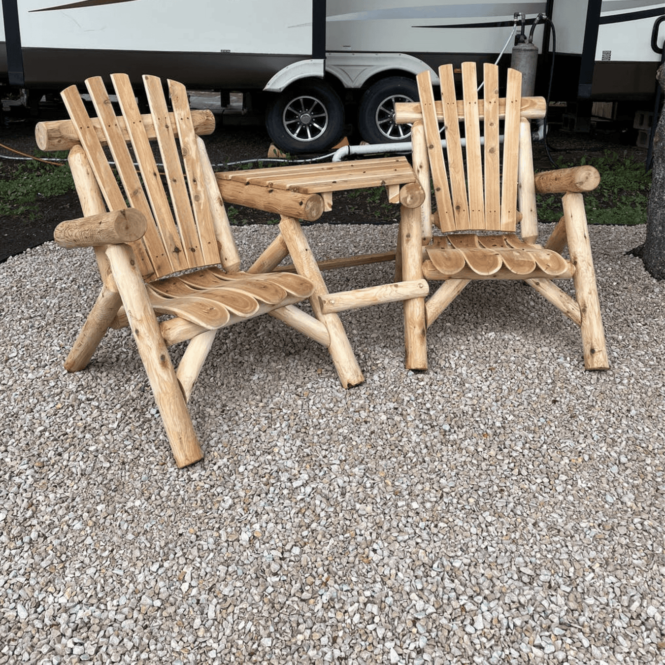 RUSTIC OUTDOOR CHAIRS