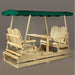 Lakeland Mills Cedar Looks Deluxe Glider with Canopy Top **510 -500/G - Rustic Furniture Marketplace