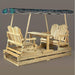 Lakeland Mills Cedar Looks Deluxe Glider with Canopy Top **510 -500/J - Rustic Furniture Marketplace