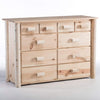 Lakeland Mills Frontier 10 Drawer Rustic Dresser-Rustic Furniture Marketplace