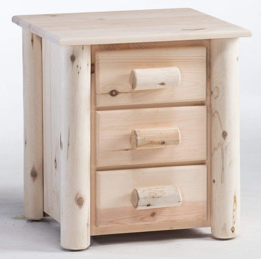 Lakeland Mills Frontier 3 Drawer Rustic Nightstand-Rustic Furniture Marketplace