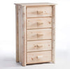 Lakeland Mills Frontier 5 Drawer Rustic Chest-Rustic Furniture Marketplace