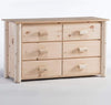 Lakeland Mills Frontier 6 Drawer Rustic Dresser-Rustic Furniture Marketplace