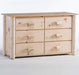 Lakeland Mills Frontier 6 Drawer Rustic Dresser-Rustic Furniture Marketplace
