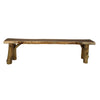 Barkman Furniture Live Edge Bench with Lodge Pole Pine Base