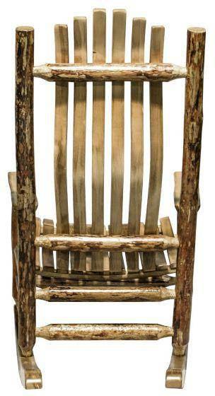 Montana Woodworks Glacier Country Collection Adult Log Rocker-Rustic Furniture Marketplace