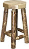 Montana Woodworks Glacier Country Collection Backless Barstool-Rustic Furniture Marketplace