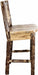 Montana Woodworks Glacier Country Collection Barstool with Back - Ergonomic Wooden Seat-Rustic Furniture Marketplace
