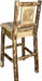 Montana Woodworks Glacier Country Collection Barstool with Back - Laser Engraved Design-Rustic Furniture Marketplace