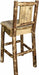 Montana Woodworks Glacier Country Collection Barstool with Back - Laser Engraved Design-Rustic Furniture Marketplace