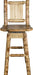 Montana Woodworks Laser Engraved Barstool with Back & Swivel-Rustic Furniture Marketplace