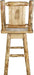 Montana Woodworks Laser Engraved Barstool with Back & Swivel-Rustic Furniture Marketplace