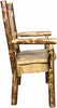 Montana Woodworks Captain's Chair with Laser Engraved Design-Rustic Furniture Marketplace