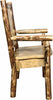 Montana Woodworks Captain's Chair with Laser Engraved Design-Rustic Furniture Marketplace