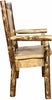 Montana Woodworks Captain's Chair with Laser Engraved Design-Rustic Furniture Marketplace