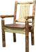 Montana Woodworks Glacier Country Collection Captain's Chair with Upholstered Seat-Rustic Furniture Marketplace