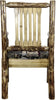 Montana Woodworks Glacier Country Collection Captain's Chair with Upholstered Seat-Rustic Furniture Marketplace