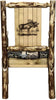 Montana Woodworks Glacier Country Collection Captain's Chair Woodland Upholstery with Laser Engraved Design-Rustic Furniture Marketplace