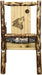 Montana Woodworks Glacier Country Collection Captain's Chair Woodland Upholstery with Laser Engraved Design-Rustic Furniture Marketplace