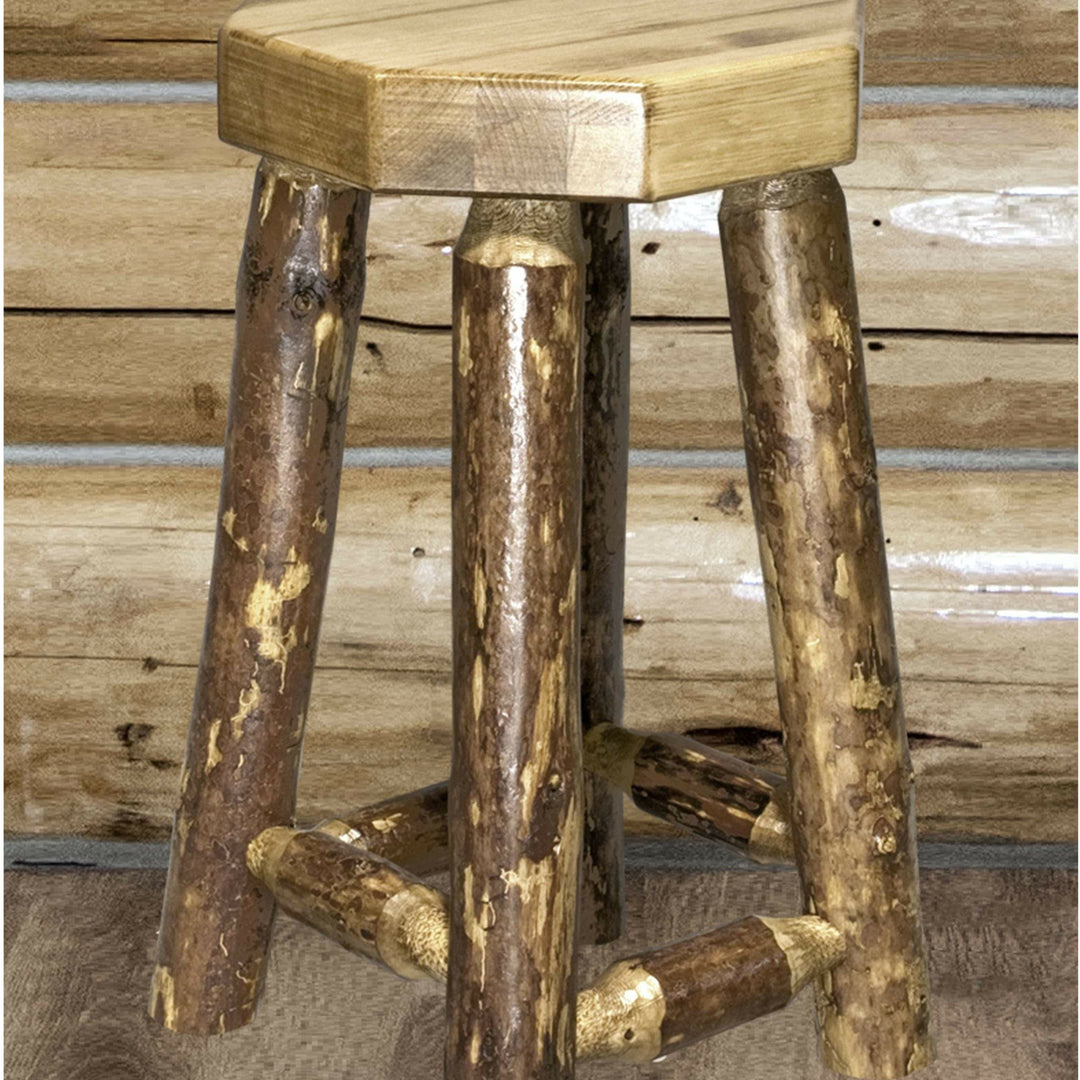 Montana Woodworks Glacier Country Collection Counter Height Backless Barstool-Rustic Furniture Marketplace