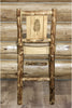Montana Woodworks Glacier Country Collection Counter Height Barstool Buckskin Upholstery with Laser Engraved Design-Rustic Furniture Marketplace