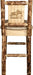 Montana Woodworks Glacier Country Collection Counter Height Barstool Buckskin Upholstery with Laser Engraved Design-Rustic Furniture Marketplace