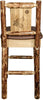 Montana Woodworks Glacier Country Collection Counter Height Barstool Saddle Upholstery with Laser Engraved Design-Rustic Furniture Marketplace
