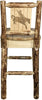 Montana Woodworks Glacier Country Collection Counter Height Barstool with Back - Laser Engraved Design-Rustic Furniture Marketplace