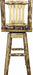 Montana Woodworks Glacier Country Collection Counter Height Barstool with Back & Swivel-Rustic Furniture Marketplace