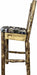 Montana Woodworks Glacier Country Collection Counter Height Barstool with Back - Woodland Upholstery-Rustic Furniture Marketplace