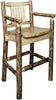 Montana Woodworks Glacier Country Collection Counter Height Captain's Barstool-Rustic Furniture Marketplace