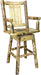 Montana Woodworks Glacier Country Collection Counter Height Swivel Captain's Barstool-Rustic Furniture Marketplace