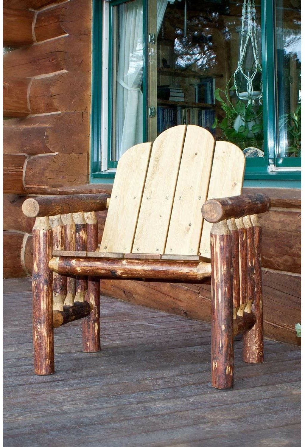 Montana Woodworks Glacier Country Collection Deck Chair - Exterior Stain Finish-Rustic Furniture Marketplace