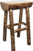 Montana Woodworks Glacier Country Collection Half Log Barstool-Rustic Furniture Marketplace