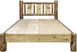 Montana Woodworks Laser Engraved King Platform Bed-Rustic Furniture Marketplace