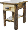 Montana Woodworks Glacier Country Collection Nightstand with Drawer & Shelf-Rustic Furniture Marketplace