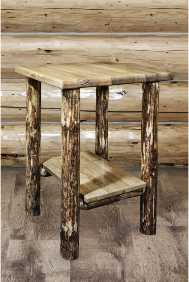 Montana Woodworks Glacier Country Collection Nightstand with Shelf-Rustic Furniture Marketplace