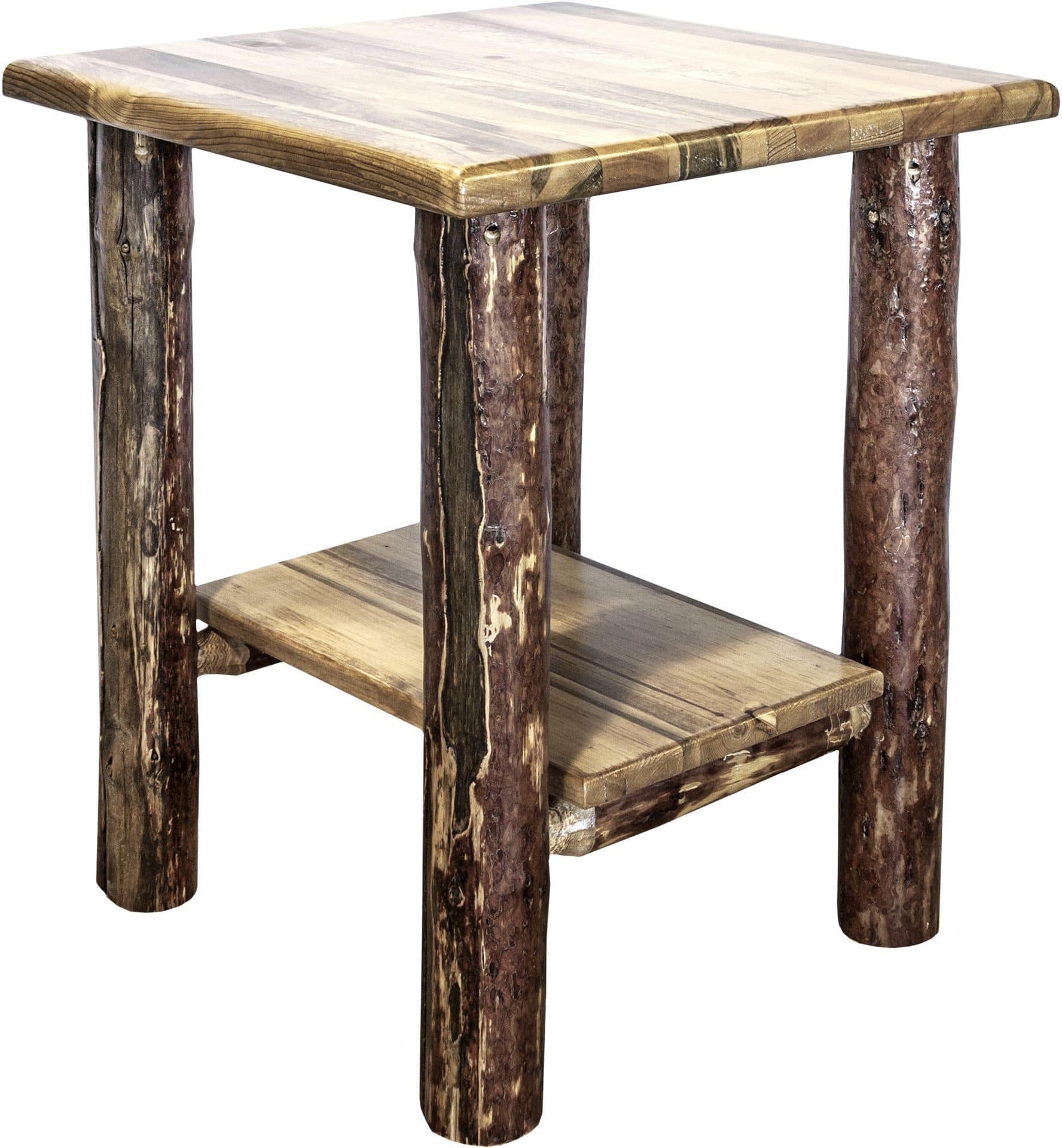 Montana Woodworks Glacier Country Collection Nightstand with Shelf-Rustic Furniture Marketplace