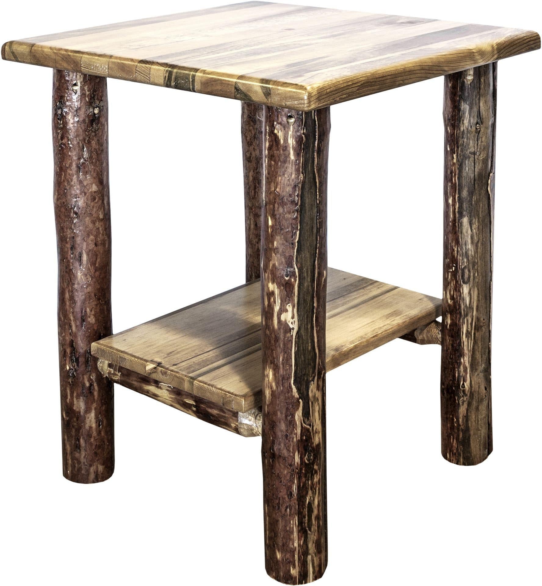 Montana Woodworks Glacier Country Collection Nightstand with Shelf-Rustic Furniture Marketplace