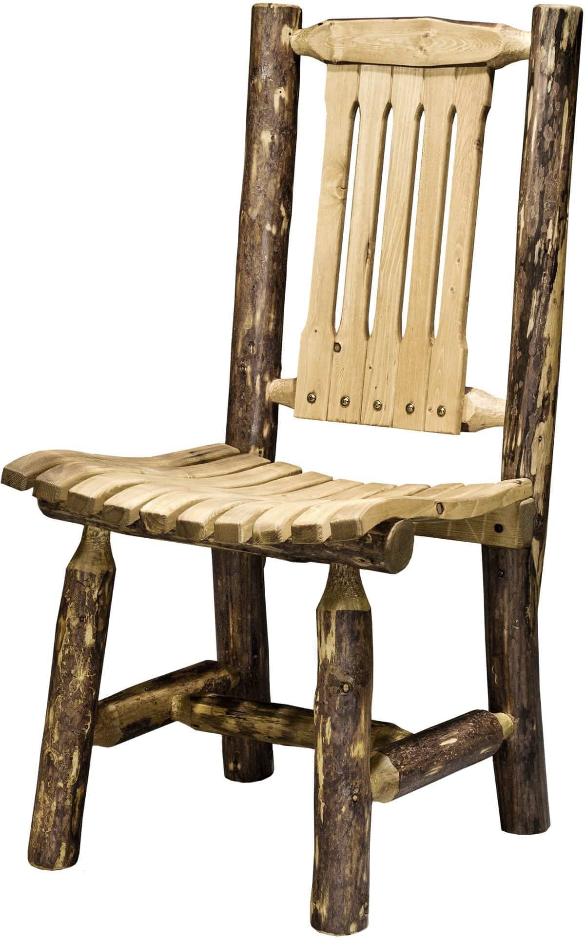 Montana Woodworks Glacier Country Collection Patio Chair - Exterior Stain Finish-Rustic Furniture Marketplace