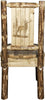 Montana Woodworks Glacier Country Collection Side Chair with Laser Engraved Design-Rustic Furniture Marketplace
