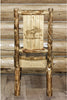 Montana Woodworks Glacier Country Collection Side Chair with Laser Engraved Design-Rustic Furniture Marketplace