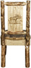 Montana Woodworks Glacier Country Collection Side Chair with Laser Engraved Design-Rustic Furniture Marketplace