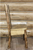 Montana Woodworks Glacier Country Collection Side Chair with Laser Engraved Design-Rustic Furniture Marketplace