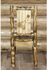 Montana Woodworks Glacier Country Collection Side Chair with Laser Engraved Design-Rustic Furniture Marketplace