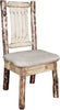 Montana Woodworks Glacier Country Collection Side Chair with Upholstered Seat-Rustic Furniture Marketplace
