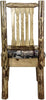 Montana Woodworks Glacier Country Collection Side Chair with Upholstered Seat-Rustic Furniture Marketplace
