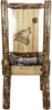 Montana Woodworks Glacier Country Collection Side Chair Woodland Upholstery with Laser Engraved Design-Rustic Furniture Marketplace